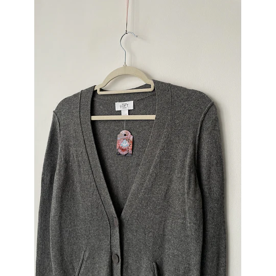 Cardigan gris . Talla: Mp (S)