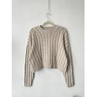 Sweatwe trenzado. Talla: S overisized 8M/ 1