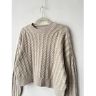Sweatwe trenzado. Talla: S overisized 8M/ 2