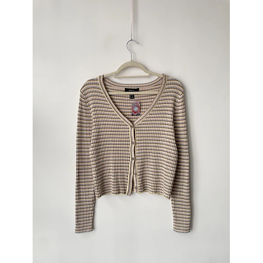 Cardigan rayas. Talla: XL