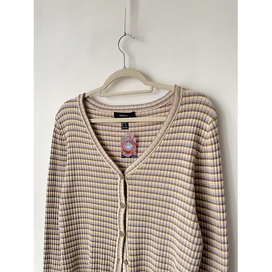 Cardigan rayas. Talla: XL