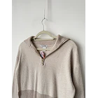 Sweater cierre beige. Talla: XS 2
