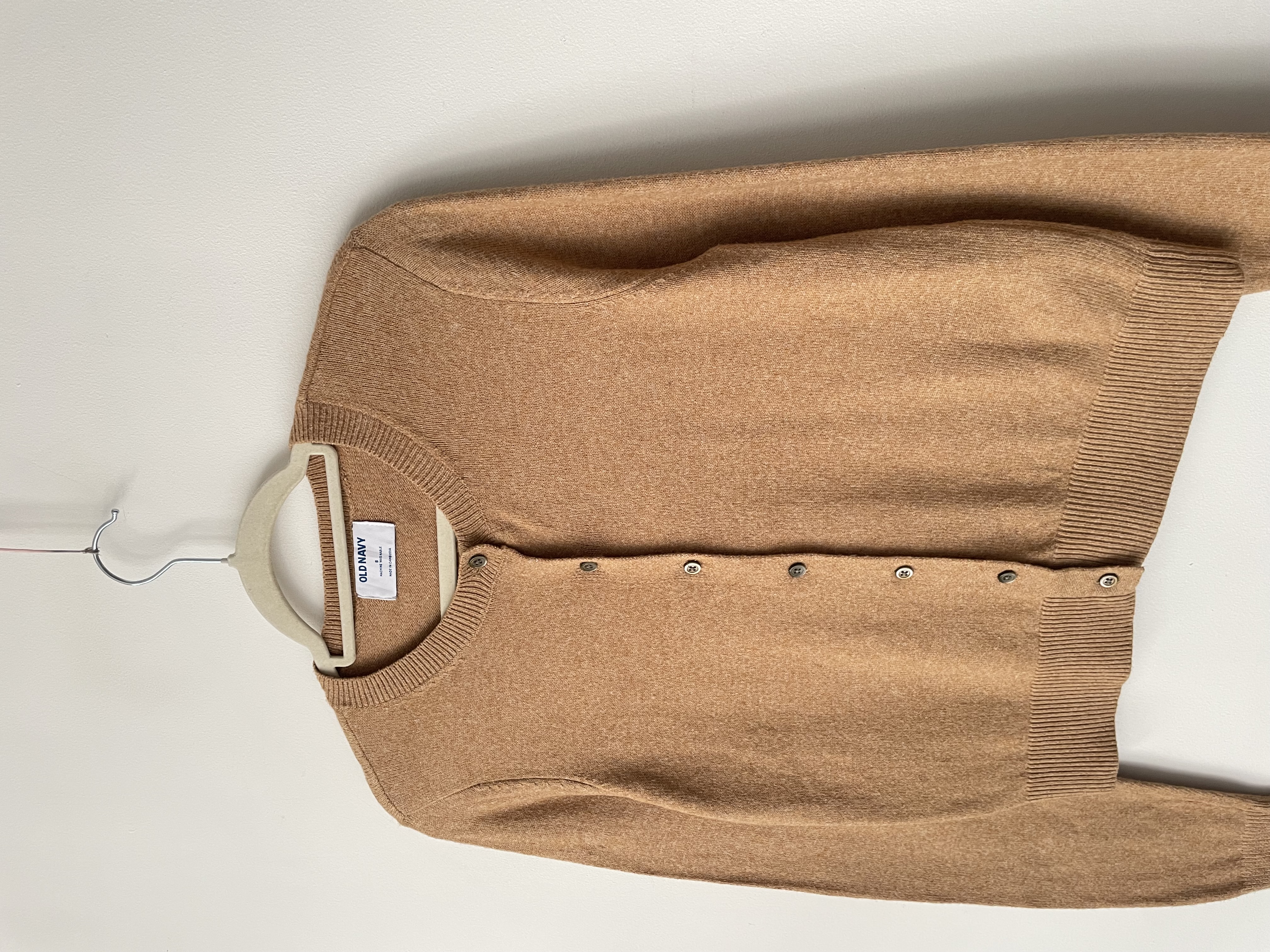 Cardigan camel. Talla: s  2
