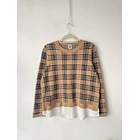 Sweater tartán. Talla: M 1