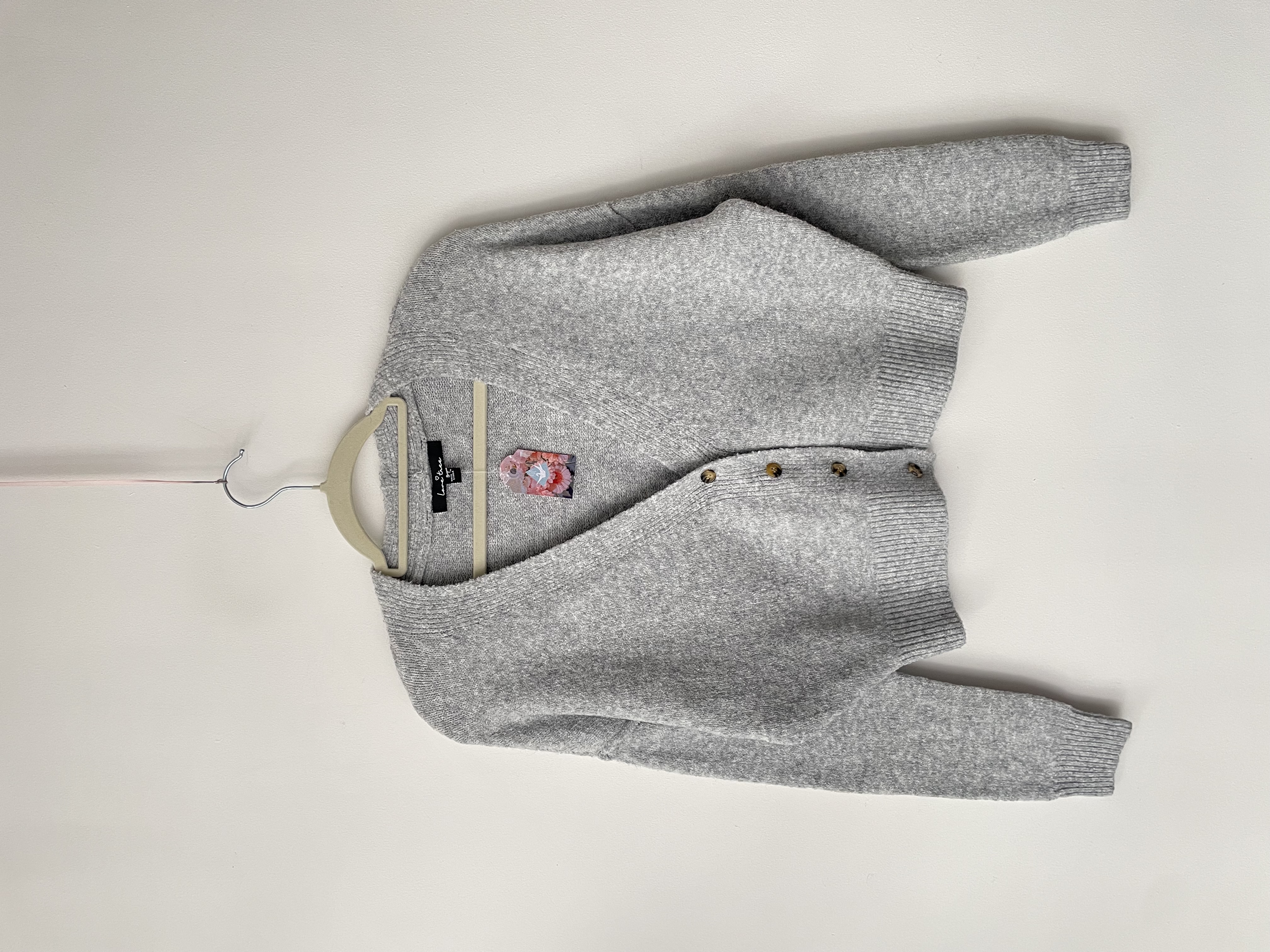 Cardigan gris. Talla: S 1