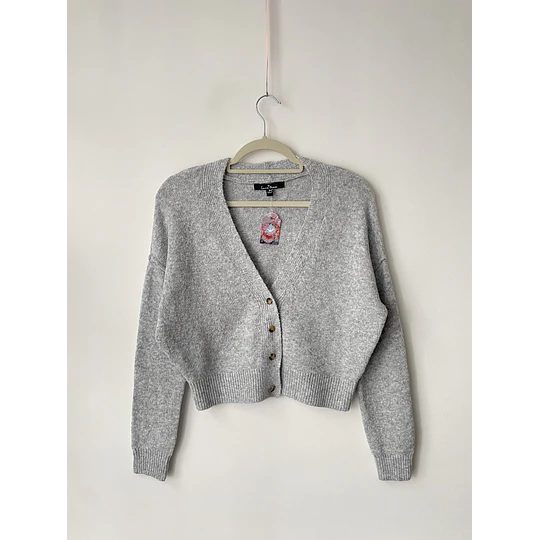 Cardigan gris. Talla: S