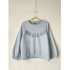 Poleron flecos. Talla: L 1