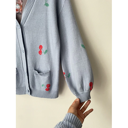 Cardigan guinda. Talla: 11/12 (m)