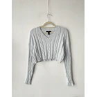 Sweater celeste trenza. Tala: M 1