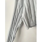 Sweater celeste trenza. Tala: M 3