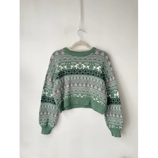 Sweater nordic. Talla: XS holgado (S/M)