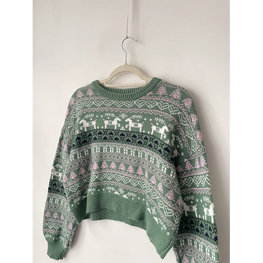 Sweater nordic. Talla: XS holgado (S/M)