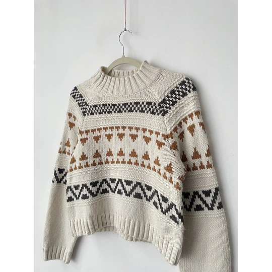 Sweater tribal. Talla: XS oversized