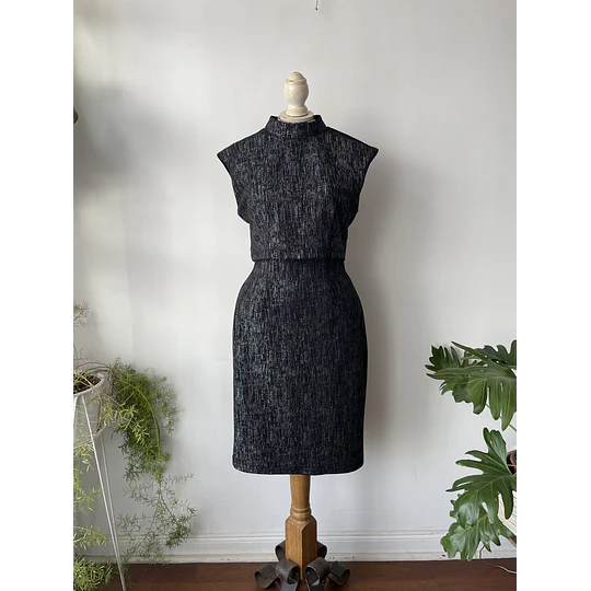 Vestido cóctel. Talla: 40 elasticado (m/l)