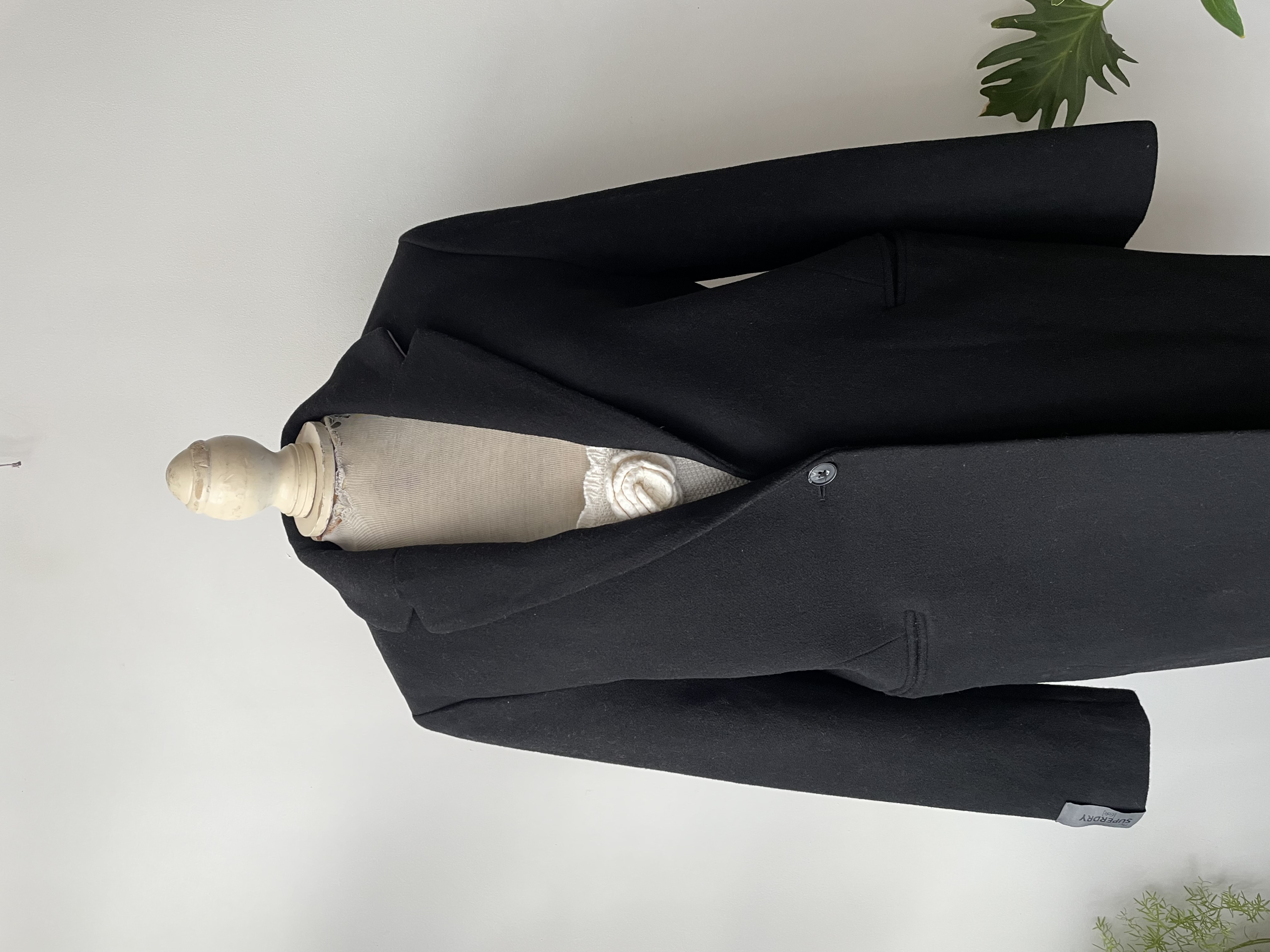 Abrigo negro. Talla: 40 (m) 2