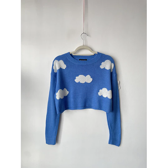 Sweater nubes. Talla: S holgado