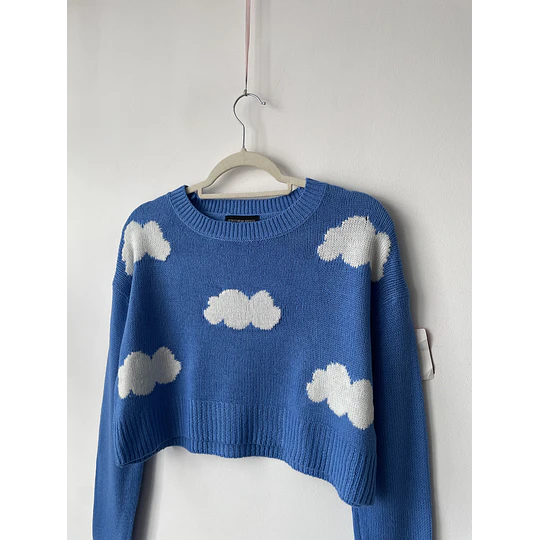 Sweater nubes. Talla: S holgado