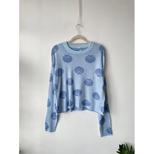 Sweater conchitas. Talla: L