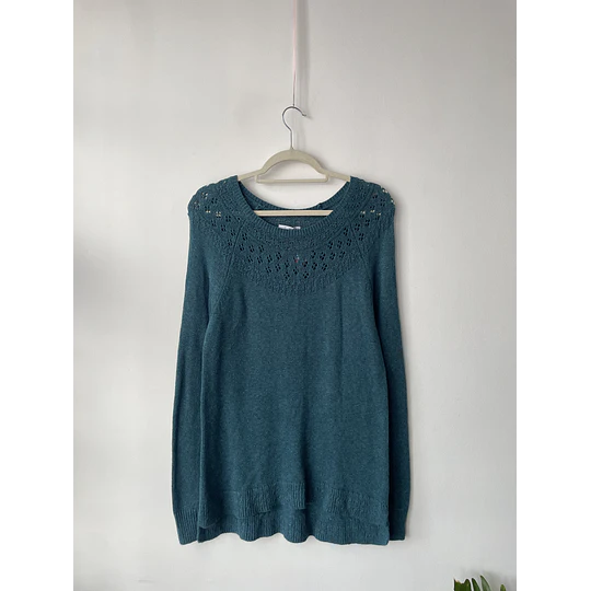 Sweater petróleo. Talla: S oversized
