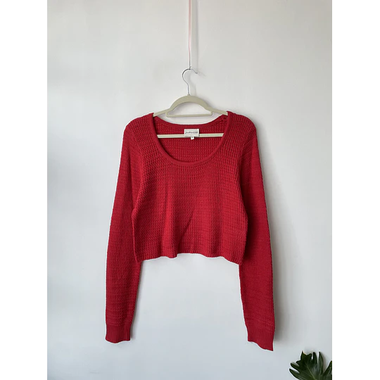 Sweater rojo. Talla: L