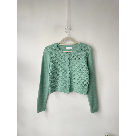 Cardigan verde. Talla: M niña