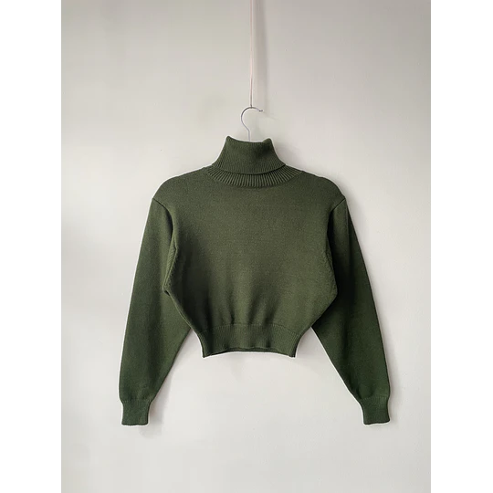 Sweater tortuga verde. Talla: S (xs)