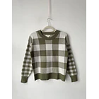 Sweater cuadros. Talla: XS holgado (S)  1