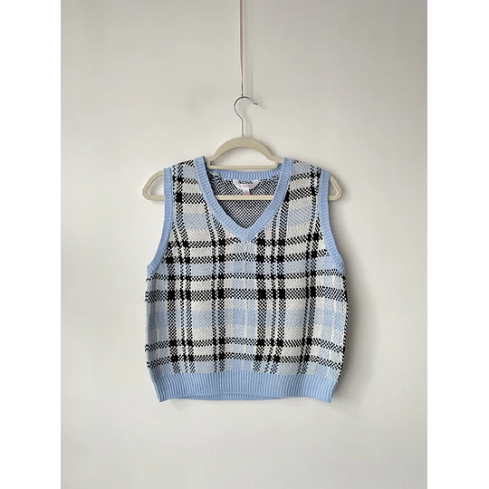 Vest celeste. Talla: L