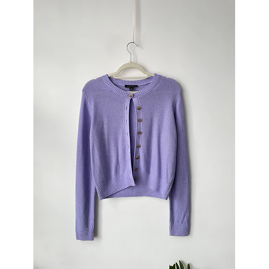 Cardigan lila. Talla: M