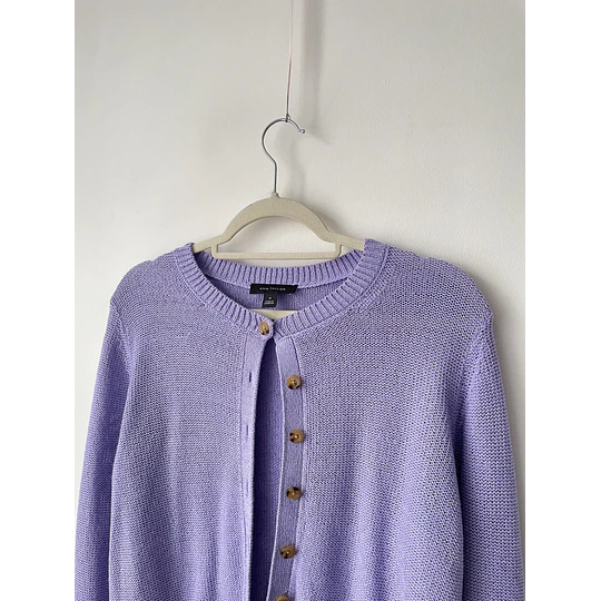 Cardigan lila. Talla: M