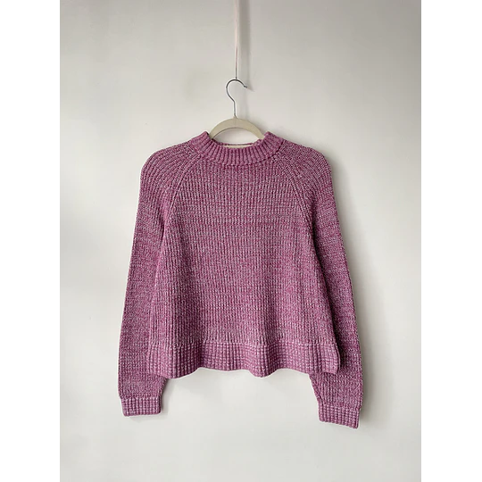 Sweater jaspeado. Talla: S