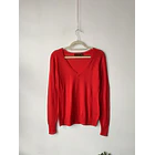 Sweater rojo lana. Talla: M 1