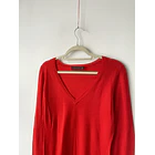 Sweater rojo lana. Talla: M 2
