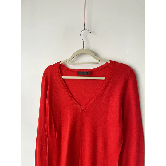 Sweater rojo lana. Talla: M