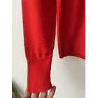 Sweater rojo lana. Talla: M 3