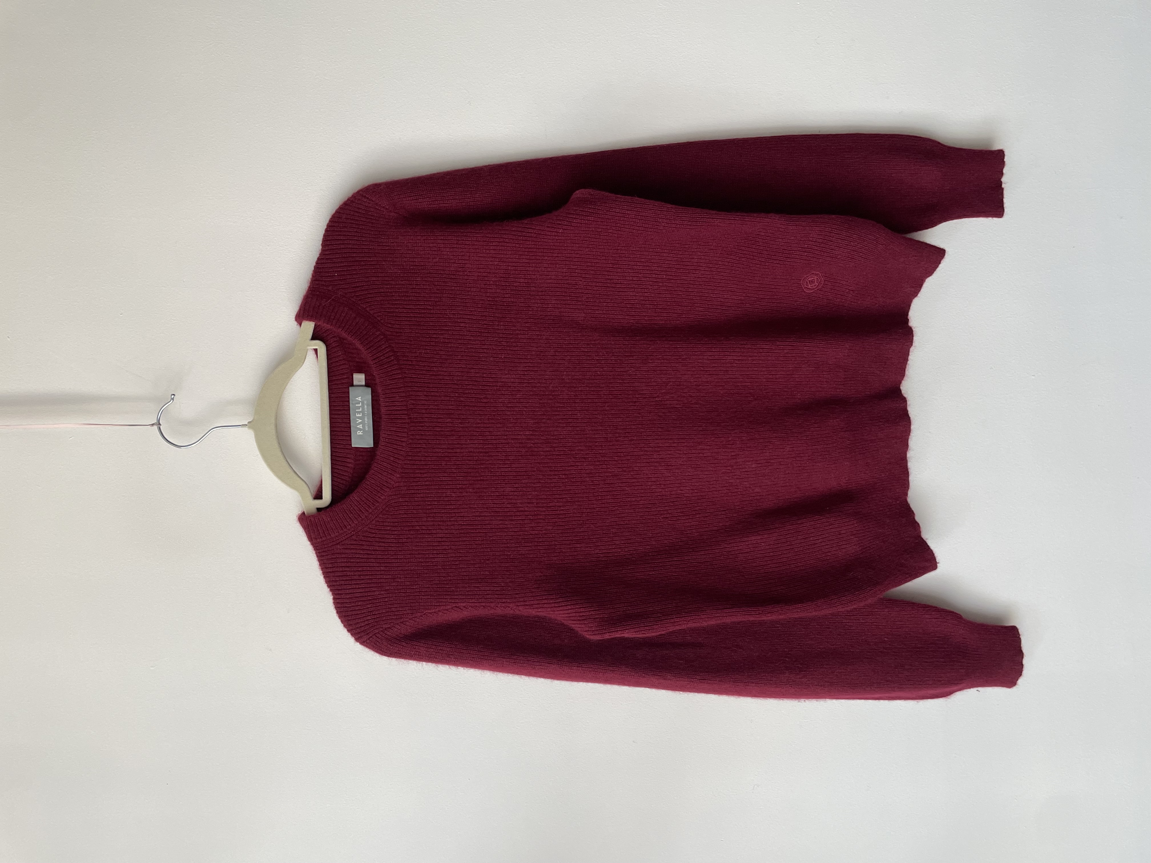 Sweater granate cachemir. Talla: S holgado (m) 1
