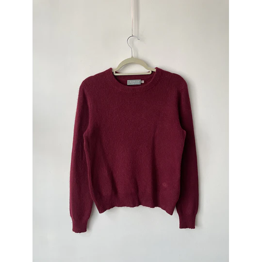 Sweater granate cachemir. Talla: S holgado (m)