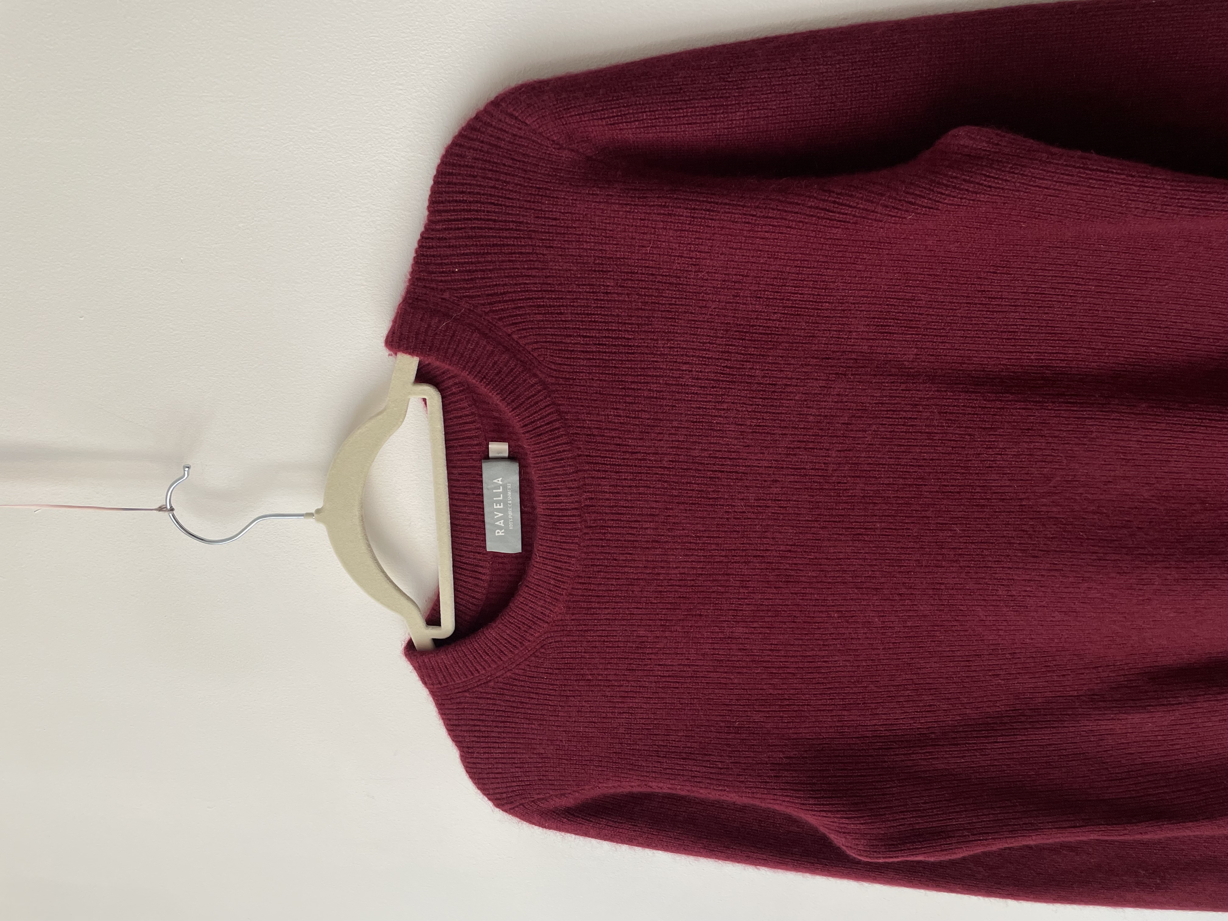 Sweater granate cachemir. Talla: S holgado (m) 2
