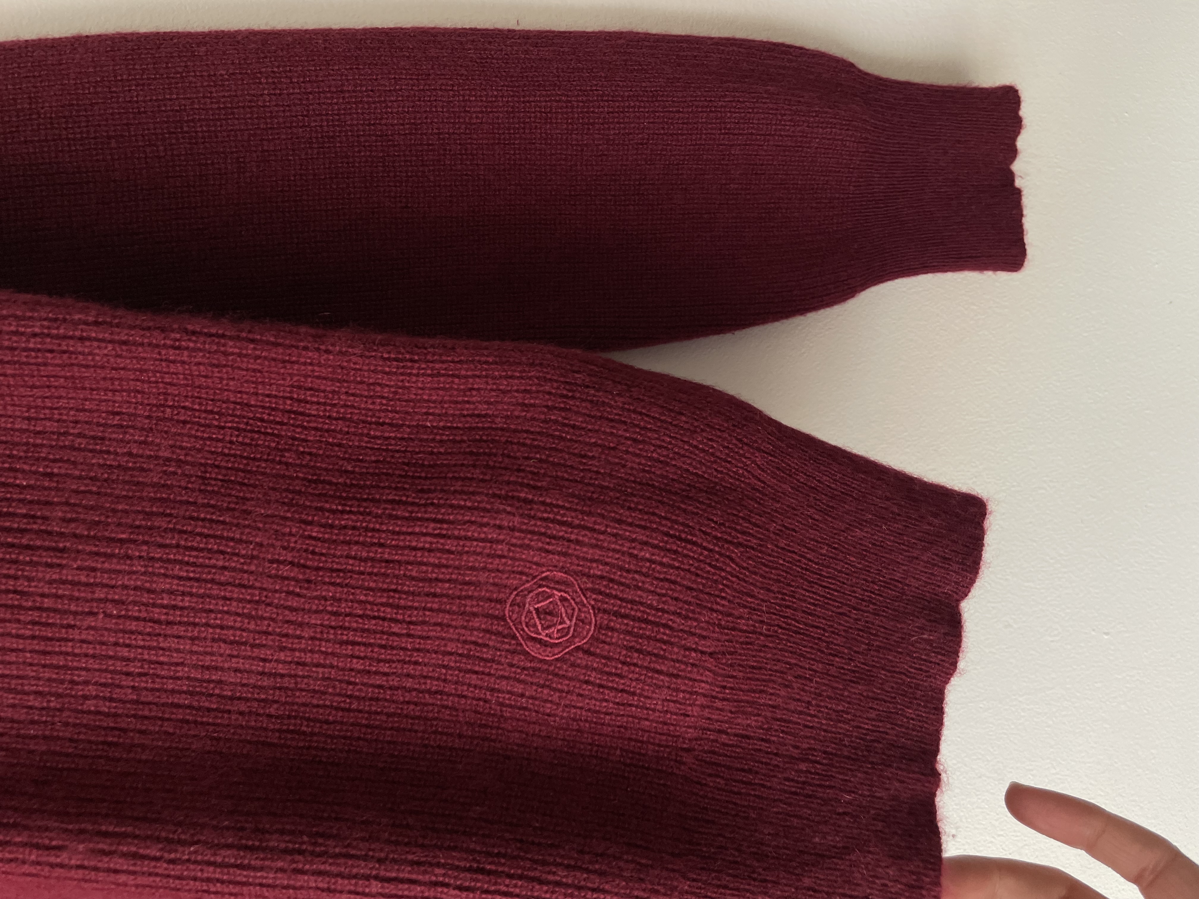 Sweater granate cachemir. Talla: S holgado (m) 3