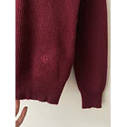 Sweater granate cachemir. Talla: S holgado (m) 3