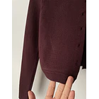 Cardigan burdeo. Talla: S (XS) 3
