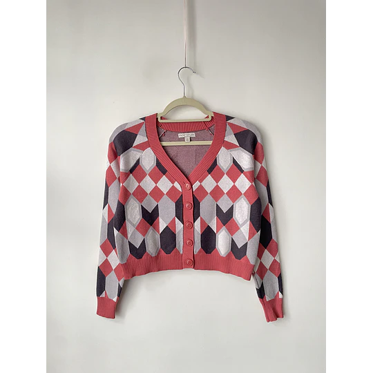Cardigan azulejos. Talla: XS