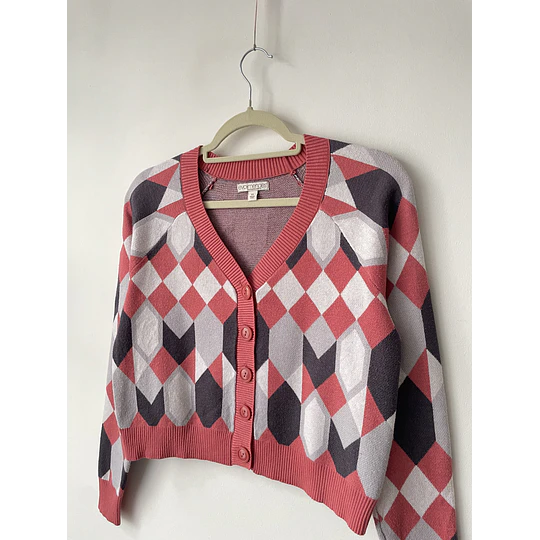 Cardigan azulejos. Talla: XS