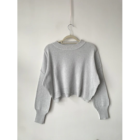 Sweater gris. Talla: S oversized
