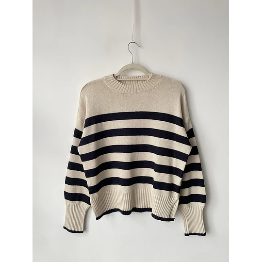 Sweatwe rayas. Talla: S oversized (M/L)