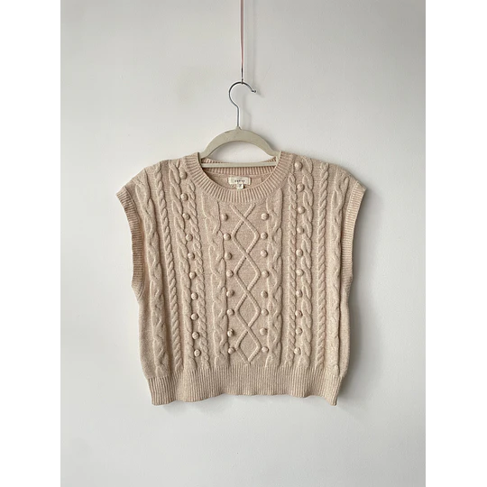 Vest pompones. Talla: L