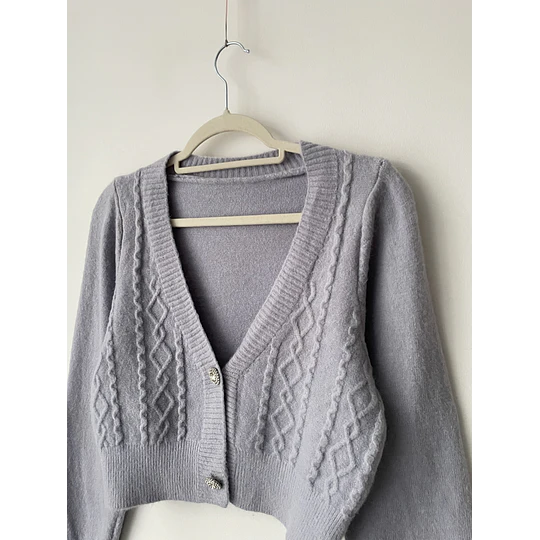 Cardigan lila. Talla: S