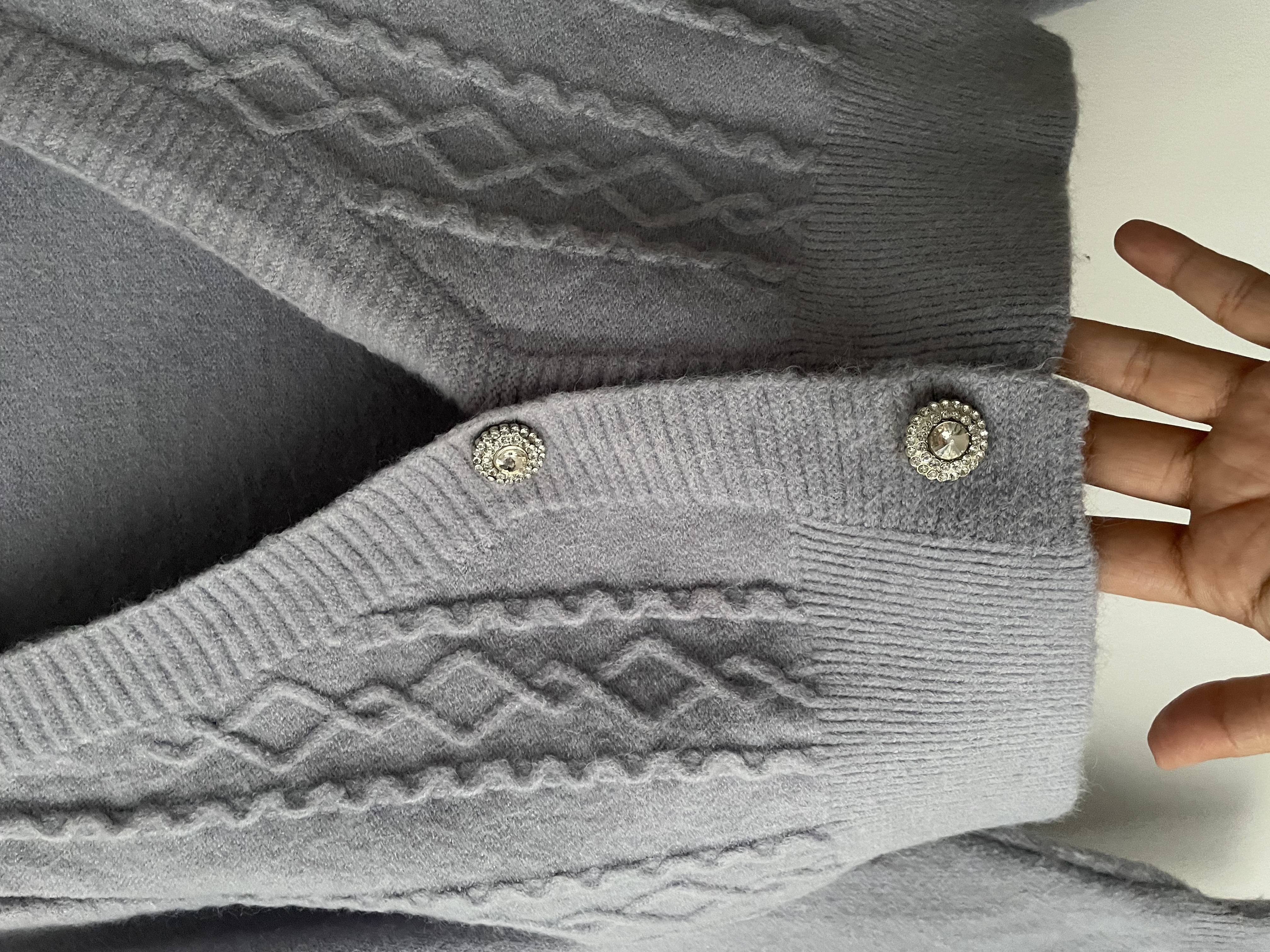 Cardigan lila. Talla: S 3