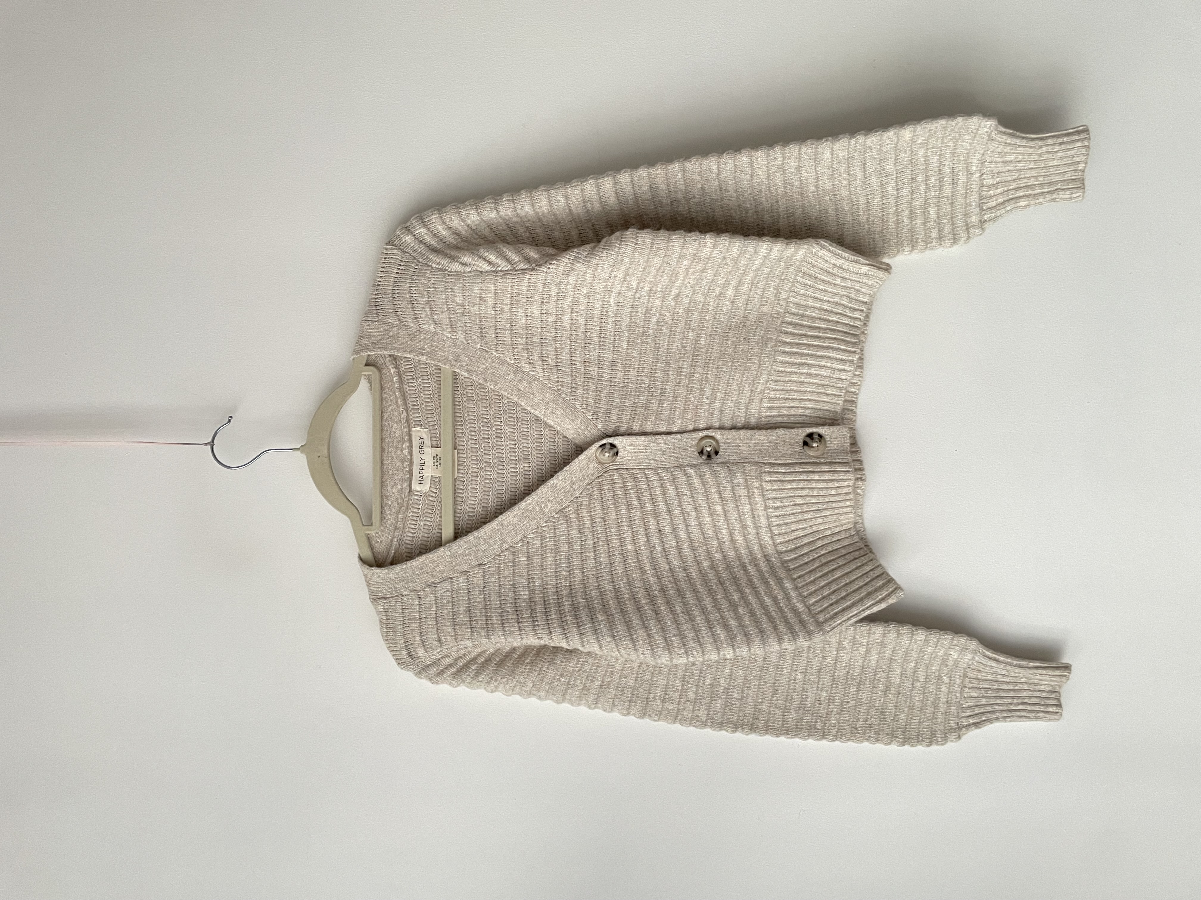 Cardigan beige. Talla: XS 1