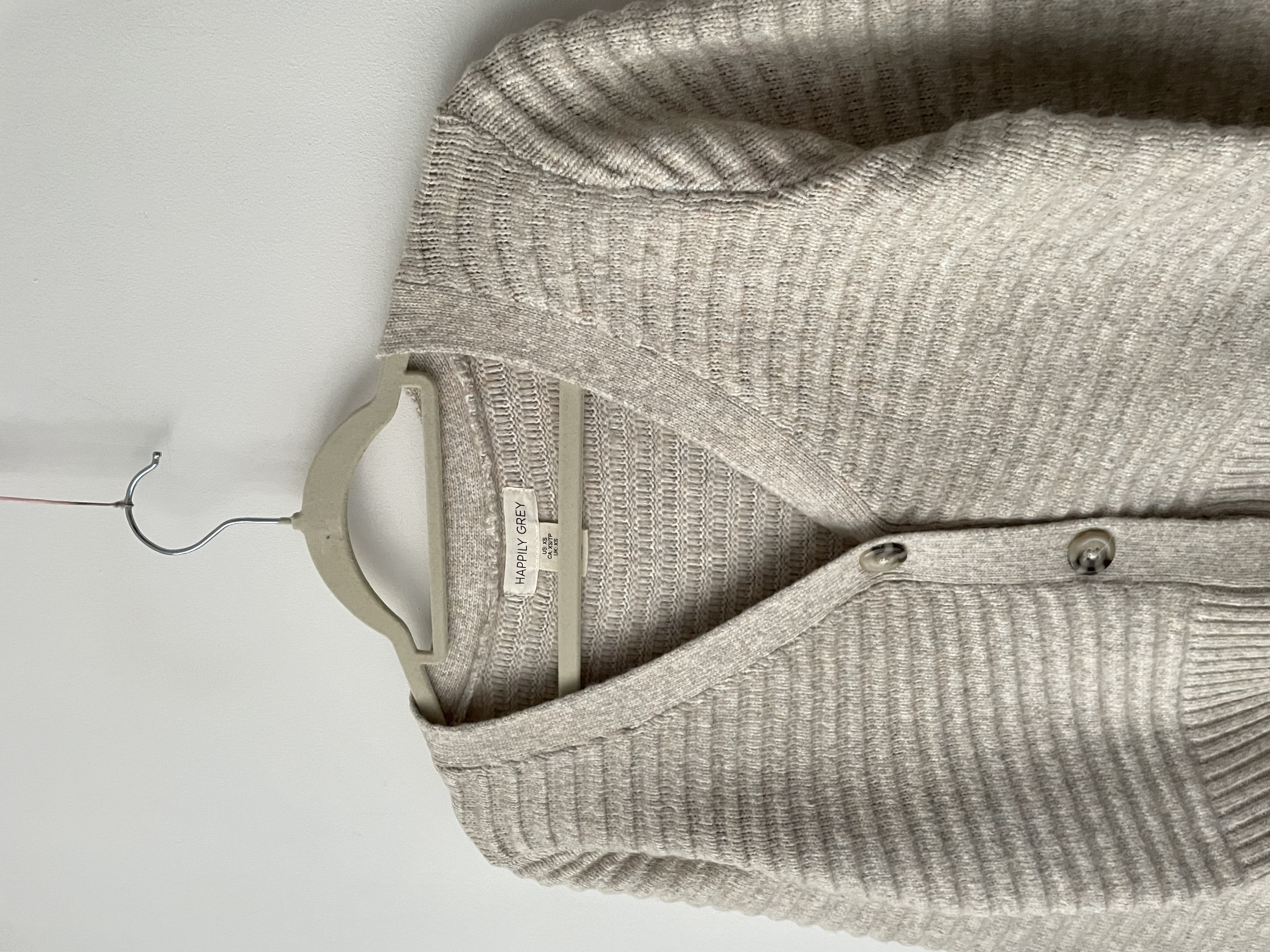 Cardigan beige. Talla: XS 2